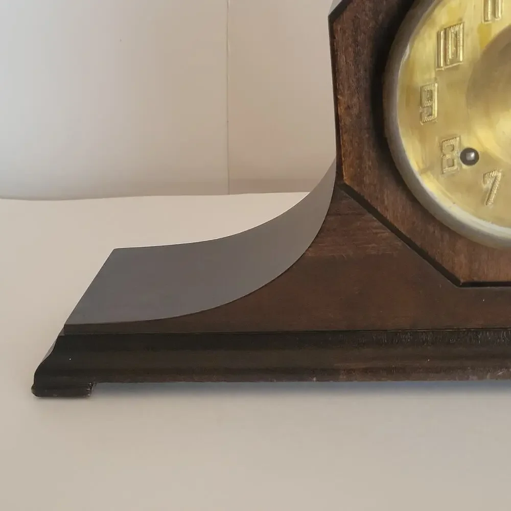 Vintage Antique New Haven Harmoniste Mantle Clock Harmony Duo Chime